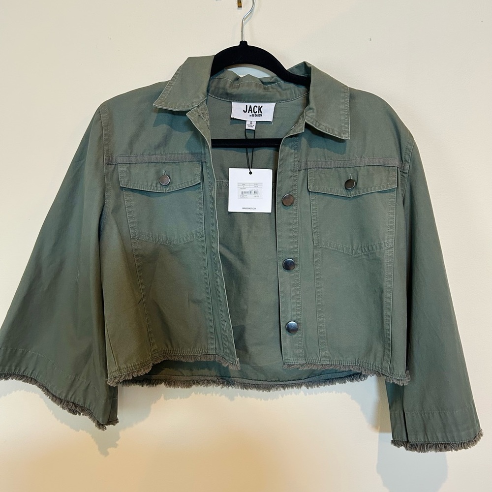 NWT Jack by BB Dakota Army green bell sleeve jacket